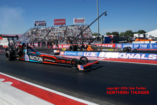 Cory Michalek (near lane) vs Jami Noonan (far lane)